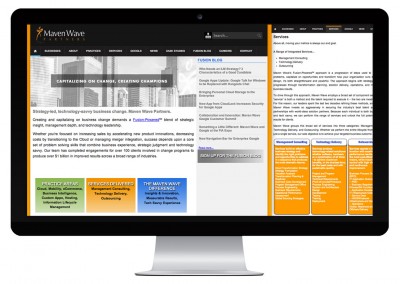 MavenWave Partners Website Maintenance Using Photoshop HTML With Content Management System