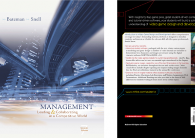 Higher Education Book Cover Layouts Produced Using Adobe Design Software